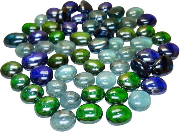WISKET 930 Gram Glass Pebbles & Stones for Decoration A...