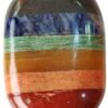 9dzine 7 Chakra Oval Palm Stone Crystals Seven Chakra L...
