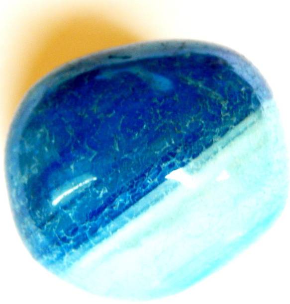 hoseki Blue Banded Onyx 133.6Cts stone Polished Asymmet...