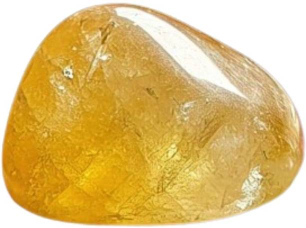 salasar Citrine Tumble Polished Asymmetrical Shale Pebb...