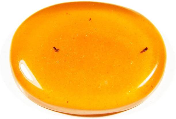 hoseki Good Quality Amber 39.6Cts stone Regular Oval Cr