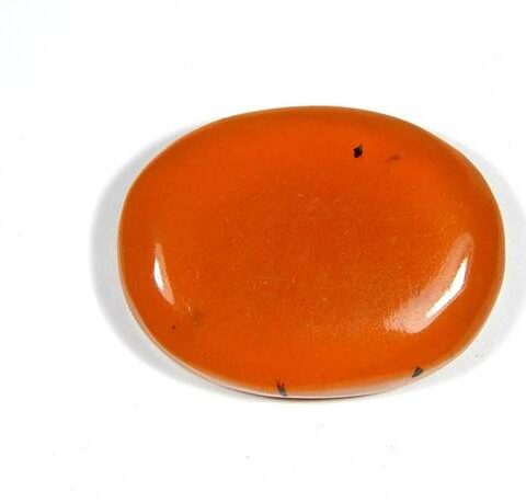 hoseki Natural Amber 51.3cts stone Regular Oval Crystal...