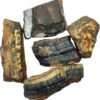 Shubhanjali Natural Blue Tiger Eye Crystals Raw Rough S...