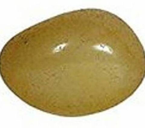 hoseki Natural Yellow Onyx 133.6ct stone Regular Oval C