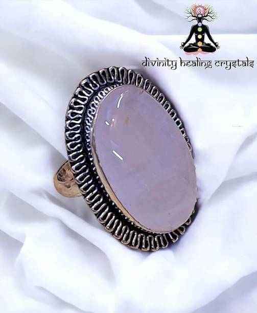 Divinity Healing Rose Quartz Crystal stone for ring for Abundance