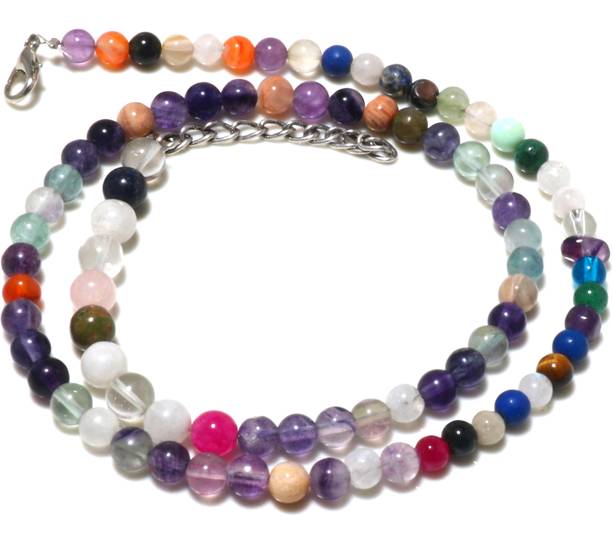 Multi-color Gemstone Round Shape Beaded stone for necklace