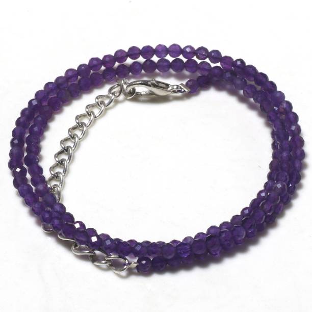 Purple Color Amethyst Gemstone Healing Power stone for necklace W
