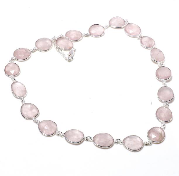 Silver Aura Creations Natural Pink Rose Quartz Gemstone