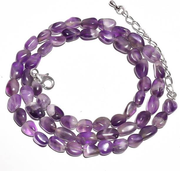 New Design Purple Color Amethyst Gemstone Wedding Neckl