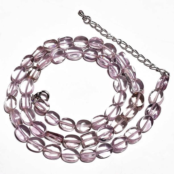 Amazing Natural Amethyst Gemstone Oval Smooth Beads Nec