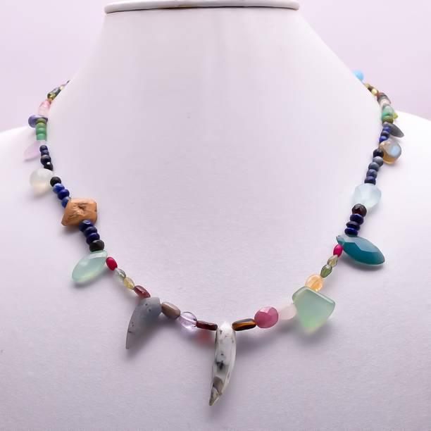 Beautiful Natural Gemstone Mix Square Smooth Beads Hand