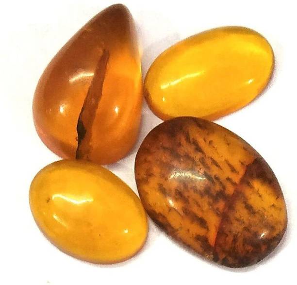 Aurra Stores Amber Rough-4-012 Regular Round Crystal St...