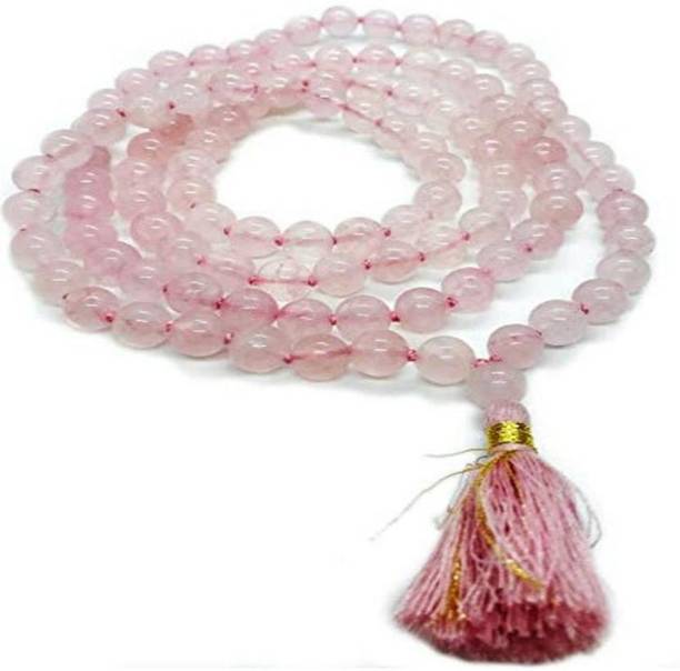 Beaded Delicate Rose Quartz Stone stones for necklace with Pink Ch