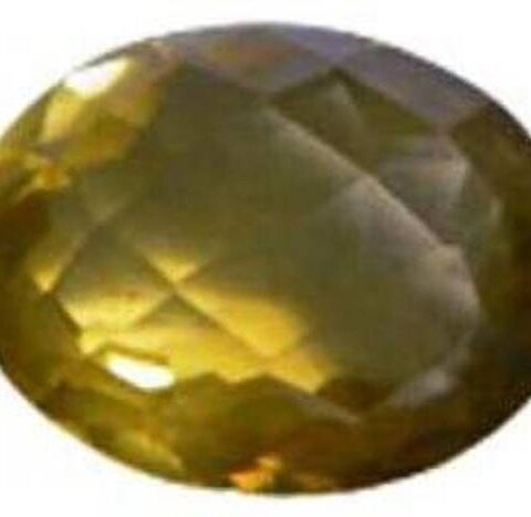 hoseki Natural Lemon Citrine stone 22.8ct Regular Oval
