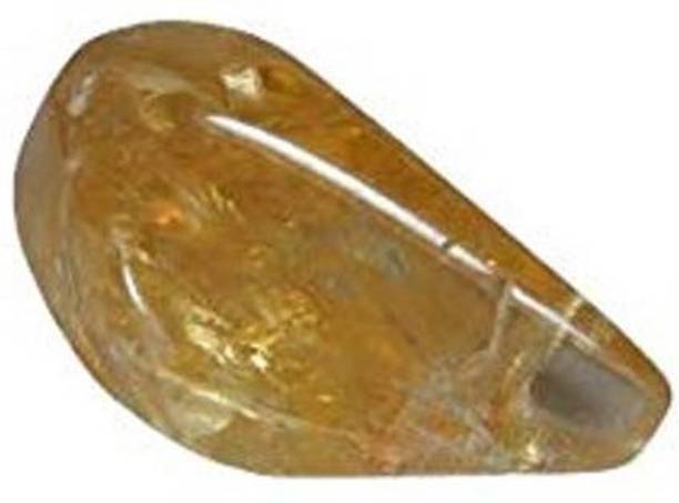 hoseki Sunela Citrine Lemon Quartz Tumbled stone 16.7ct