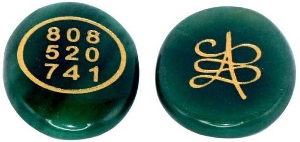 YOUR CRYSTALS MATE Green Aventurine Zibu Coin Polished