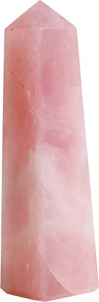 Shubhanjali Rose Quartz Crystal Tower for Healing Vastu
