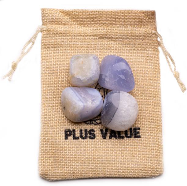 Plus Value Blue Lace Agate Tumbled Pebbles Stone 100gra...