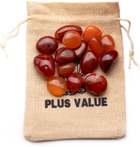 Plus Value Natural Carnelian Tumbled Pebbles Stone 100g