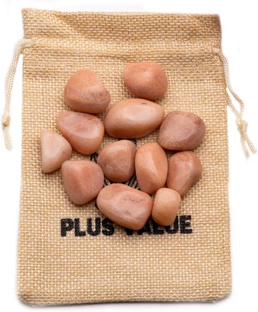 Plus Value Peach Moonstone Tumbled Stone 100grams in Ju