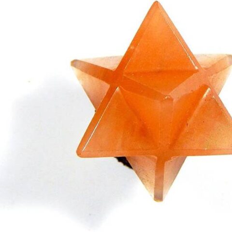 hoseki Orange Aventurine Merkaba Star 8.07g stone Polis