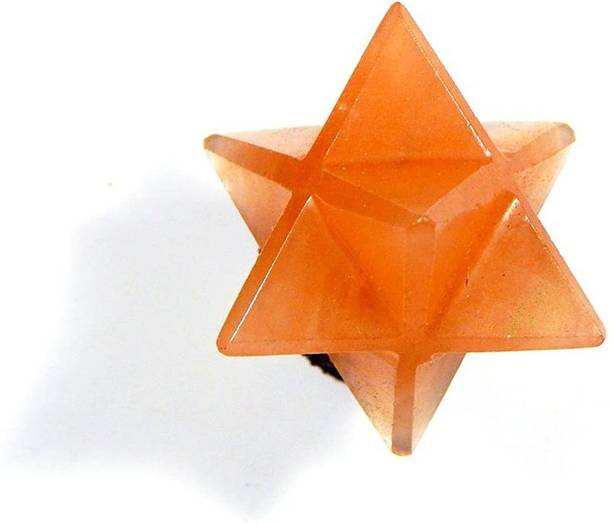 hoseki Orange Aventurine Merkaba Star 8.07g stone Polis...