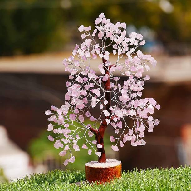 Yasamazing 300 Petals Rose Stone Vastu Tree with Golden