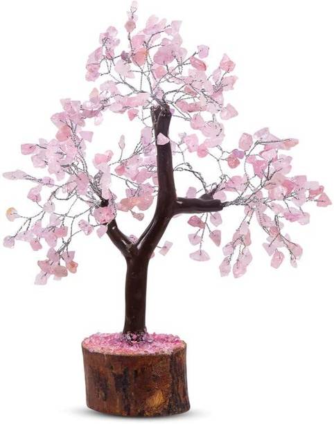 Sawcart Rose Quartz Crystal Bonsai Money Tree Natural G