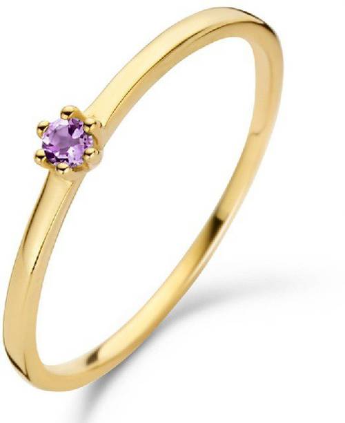 Stone Amethyst Gold Plated stone for ring