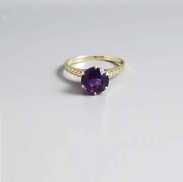 Amethyst stone for ring With Natural Jamuniya Stone Lab Certified