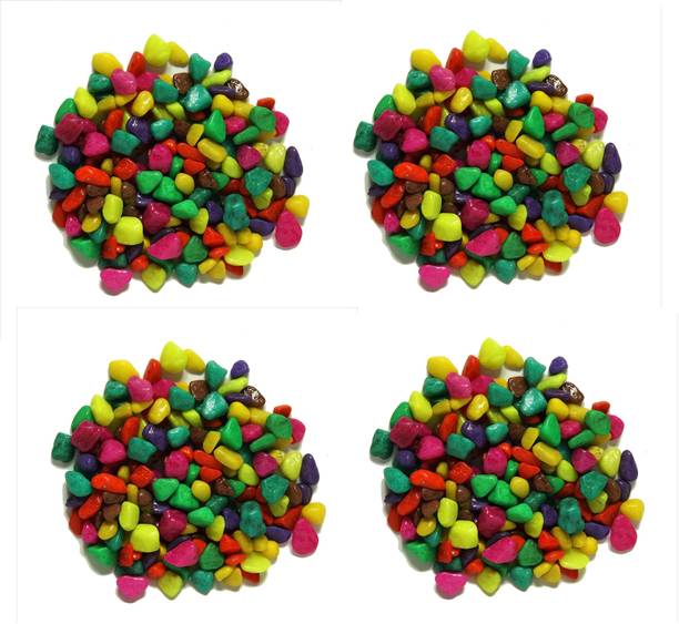 Green Plant indoor Stone2374 Polished Round Marble Pebb