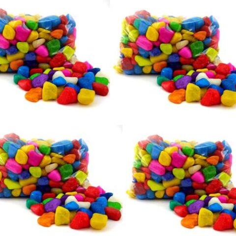 Green Plant indoor Multi2534 Polished Round Marble Pebb