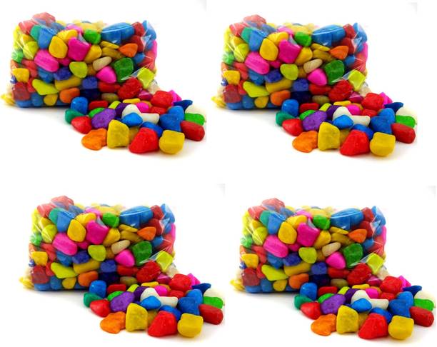 Green Plant indoor Multi2534 Polished Round Marble Pebb