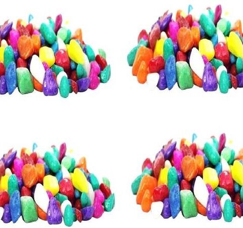 Green Plant indoor Stone2396 Polished Round Marble Pebb