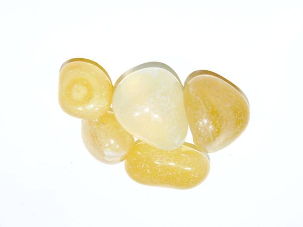 hoseki Natural Yellow Onyx Untreated,unheated Tumbled 1