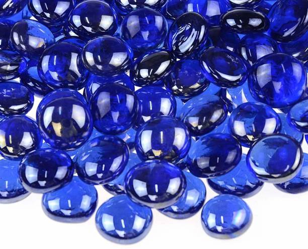 Power Stone Decorative Flat Gems Polished Glass Beads P...