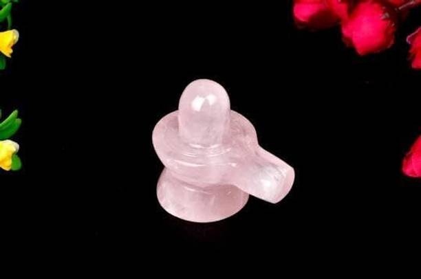 Devlink Natural Crystal Rose Quartz Shivling Gemstone L