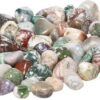 Colour Stone Decorative Shiny Glossy Polished Onyx Pebb...