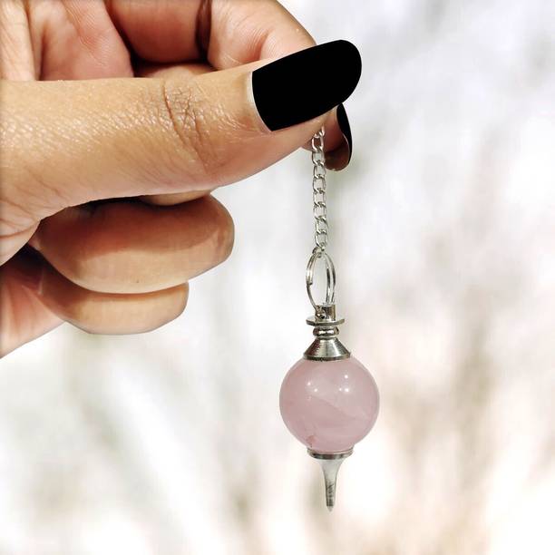 REIKI CRYSTAL PRODUCTS Natural Crystal Rose Quartz Dows...