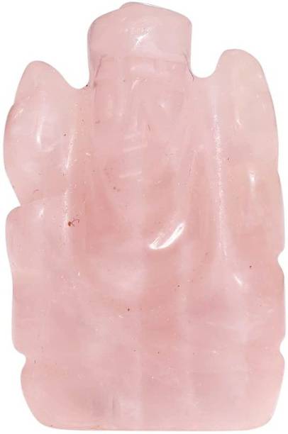 9dzine Rose Quartz Idol Ganesha Statue,Crystal Stone Ga...
