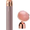 Zureni ZR-RQJRG 2 in 1 Rose Quartz Jade Roller Micro Vi...