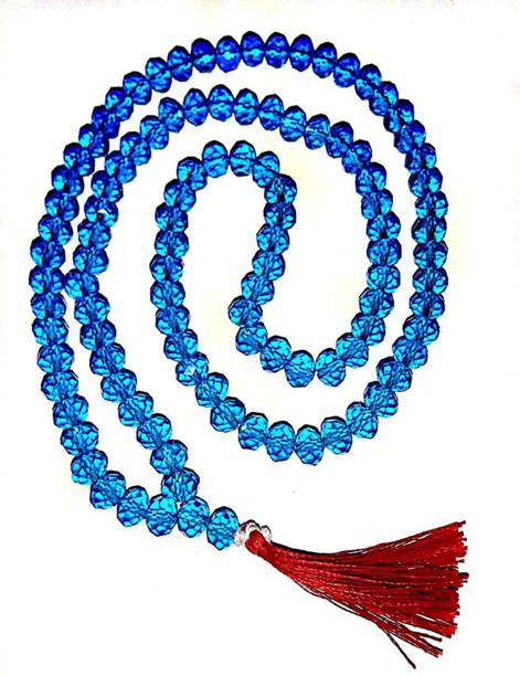 Firoza Crystal firoza Blue Agate Mala 8mm Sapphire Quar