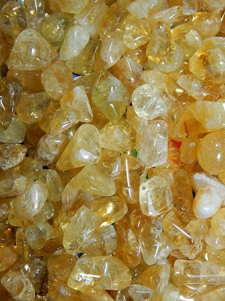 hoseki Citrine Yellow Sapphire Sunela Stone 25-30Cts st