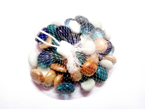 Green Plant indoor Multi02 Polished Round Marble Pebble