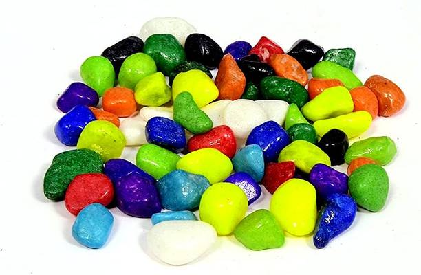 Green Plant indoor Multi0513 Polished Round Marble Ston