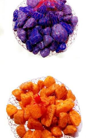 Green Plant indoor Multi156 Polished Round Marble Stone