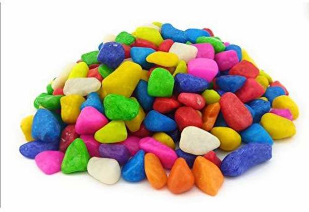 Green Plant indoor Multi01199 Polished Round Marble Sto