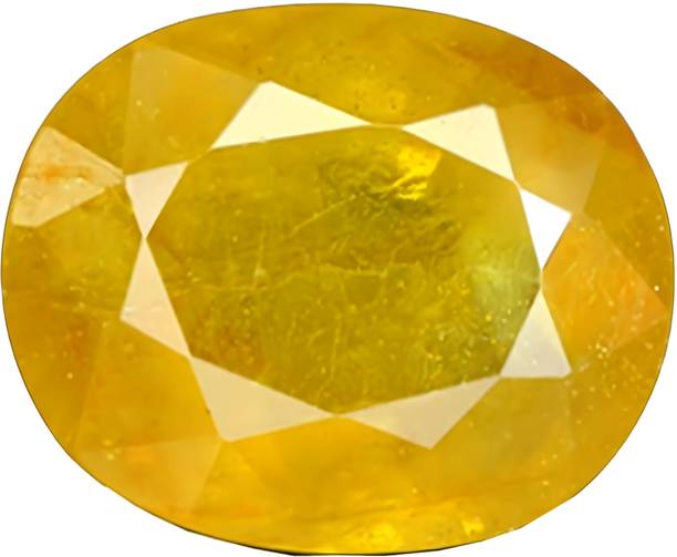 5 Ratti Pukhraj Stone Original Yellow Sapphire stone for stone for ring Wit