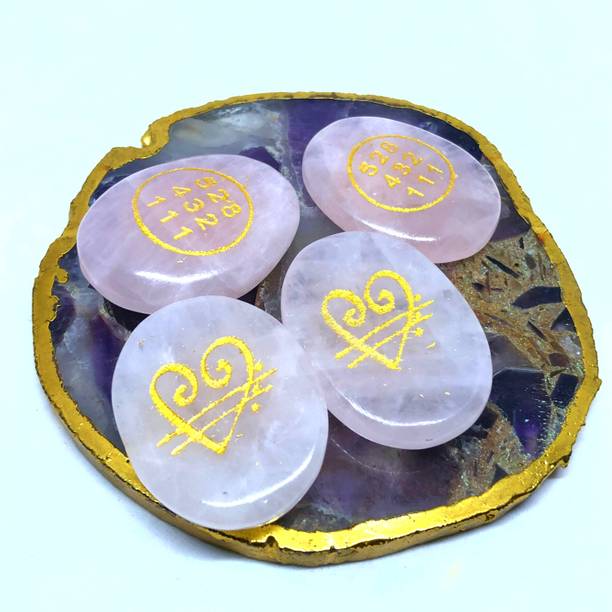 DVISHA Rose Quartz Coin Love Switch Word Zibu Natural