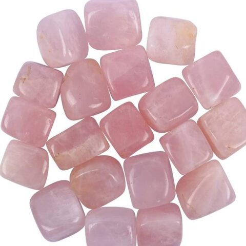 UNIQUESCRYSTAL Rose Quartz Chakra Healing Stones Crysta...